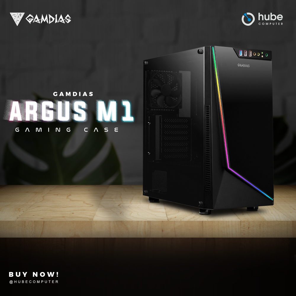 GAMDIAS ARGUS M1 MID TOWER GAMING CASE