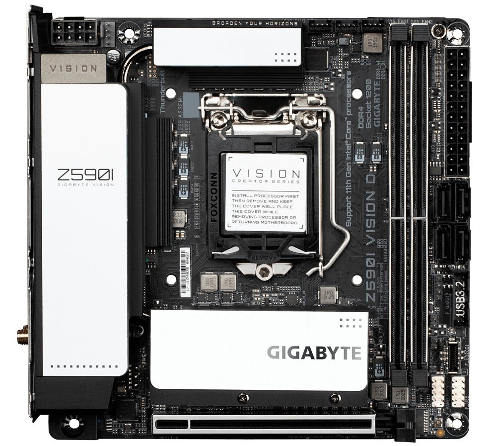 GIGABYTE INTEL Z590I-VISION-D LGA 1200 PCIE MOTHERBOARD