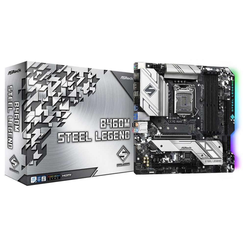 ASROCK B460M STEEL LEGEND MOTHERBOARD - Main Image