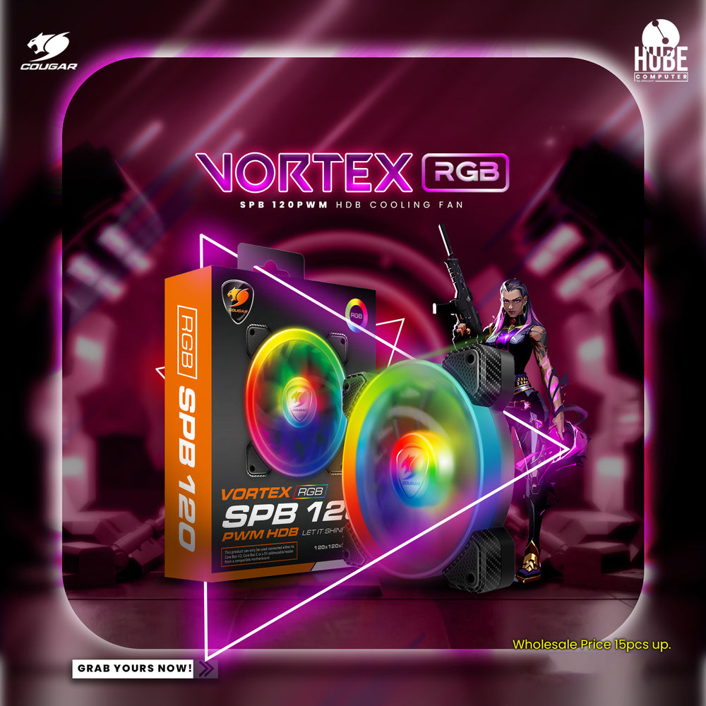 COUGAR VORTEX RGB FCB 120MM  1 PC HDB COOLING FAN