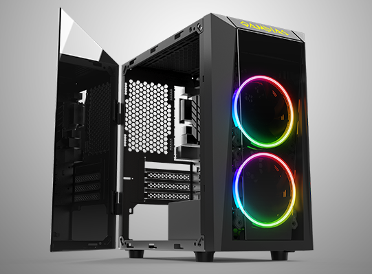 GAMDIAS TALOS E1 BLACK STEEL CASE