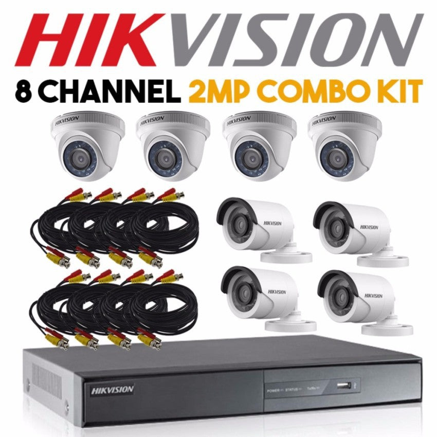HIKVISION DS-7208HQHI-K1/S 8CH 2MP 1080P FULL HD [8] CCTV KIT