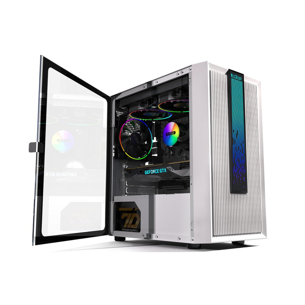 PC COOLER LM200 MATX/ITX CASE COMPUTER WHITE CASE