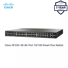 CISCO SF220-48 48 PORTS 10/100 SMART PLUS SWITCH HUB