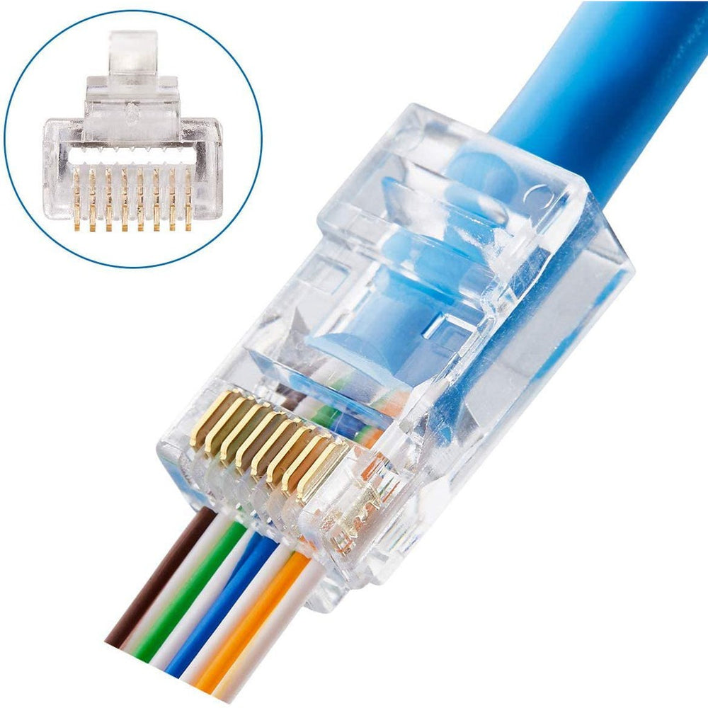 RJ45 PASS THROUGH PLUG CONNECTORS