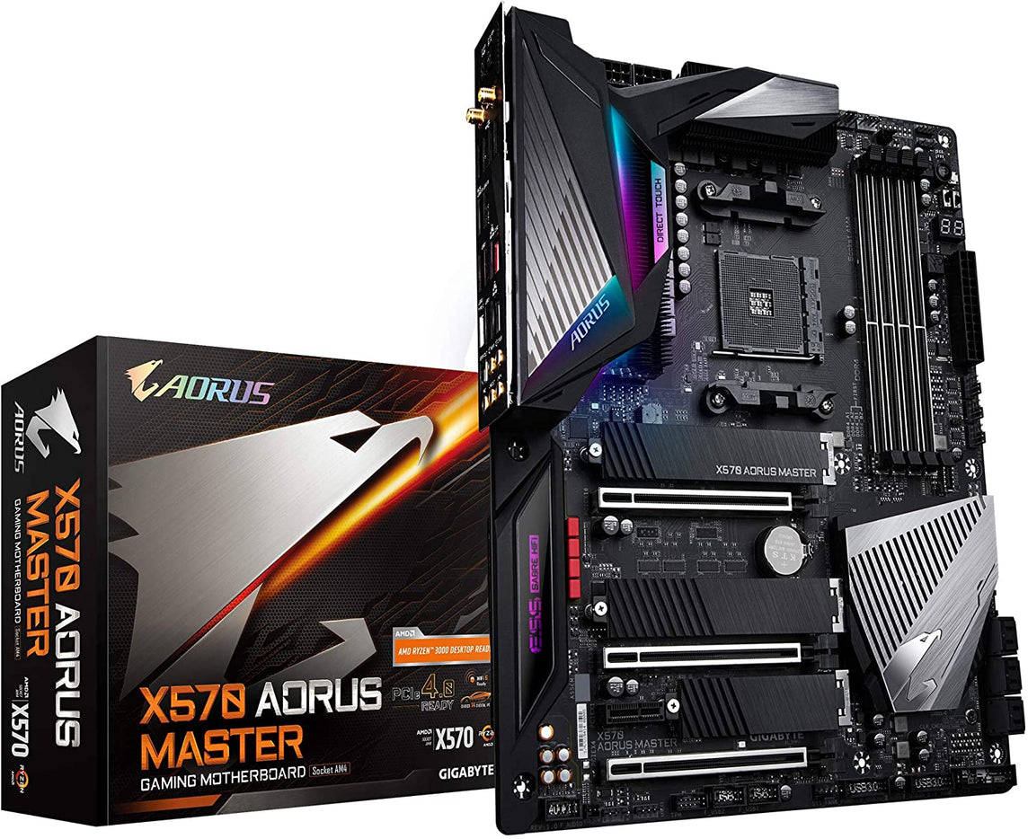 GIGABYTE AMD GA-X570 AORUS MASTER AM4 DDR4 PCIE 4.0 ATX MOTHERBOARD