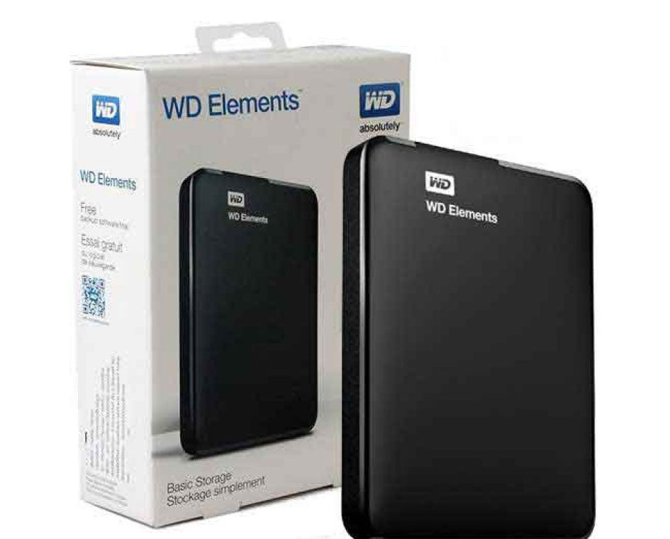WD ELEMENTS WDBUZG0010BBK 1TB 2.5 (BLACK) EXTERNAL HDD