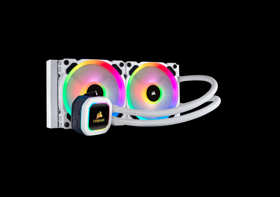 CORSAIR HYDRO SERIES, H100I RGB PLATINUM, 240MM, 2 X ML PRO 120MM RGB PWM FANS, RGB LIGHTING