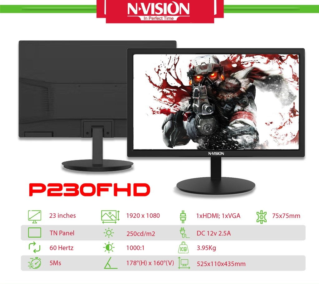 NVISION P230FHD 23 INCH LED MONITOR