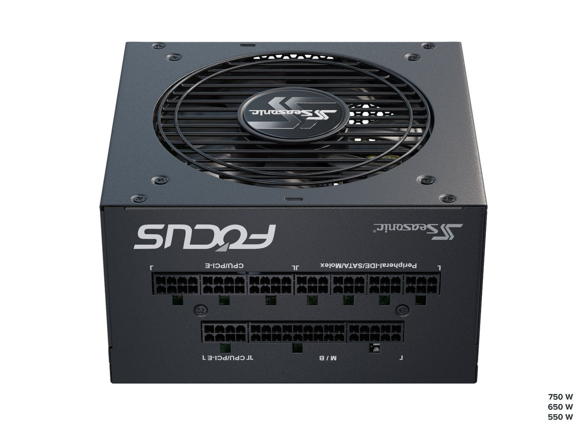 SEASONIC FOCUS GX-750, 750WATTS 80+ GOLD, FULL-MODULAR POWER SUPPLY