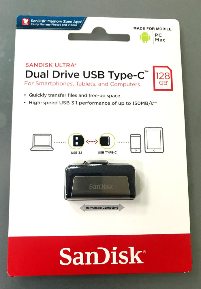 SANDISK ULTRA 128GB DUAL DRIVE TYPE C 128GB -OTG