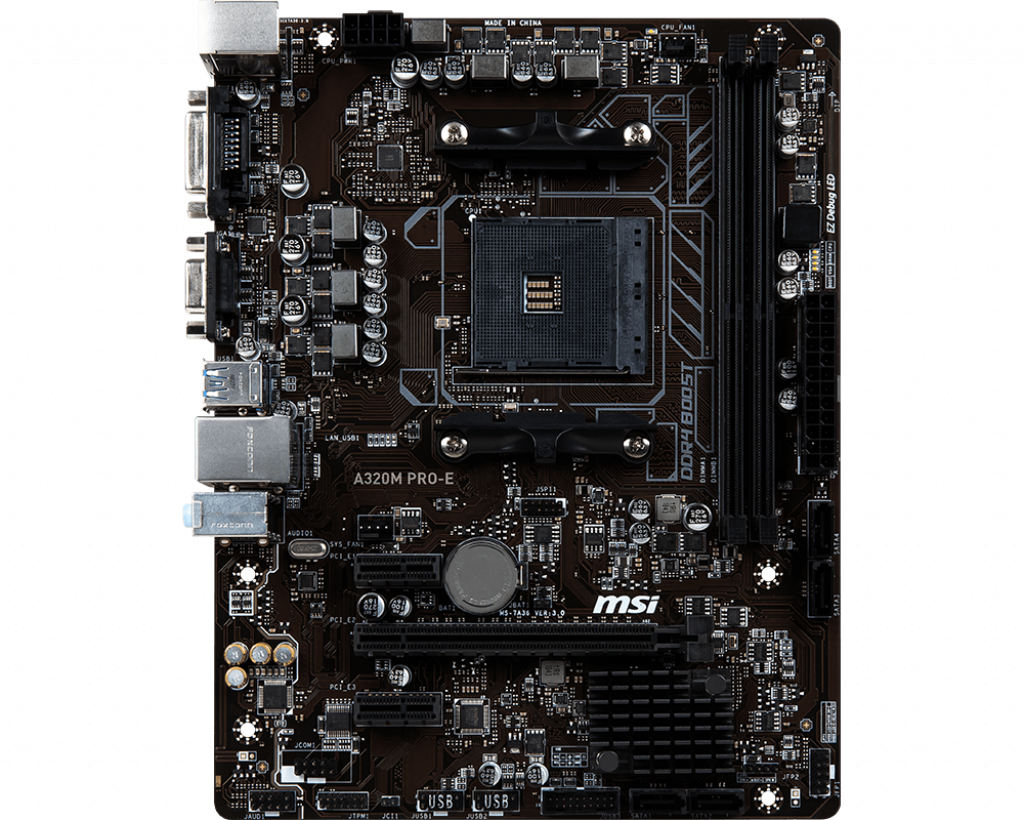 MSI PRO A320M PRO-E AM4 AMD A320 MICRO ATX AMD MOTHERBOARD