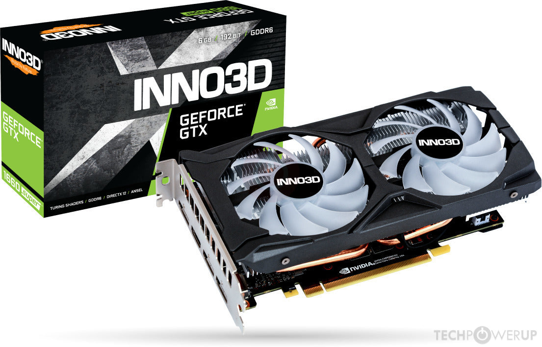 INNO 3D GEFORCE GTX 1660 SUPER TWIN X2 OC RGB 6GB GDDR6 GRAPHICS CARD