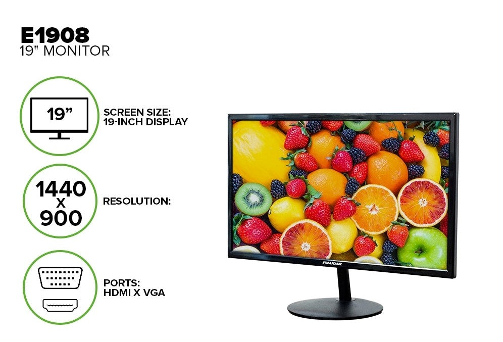 FONUDAR E1908 19 INCH MV LED MONITOR