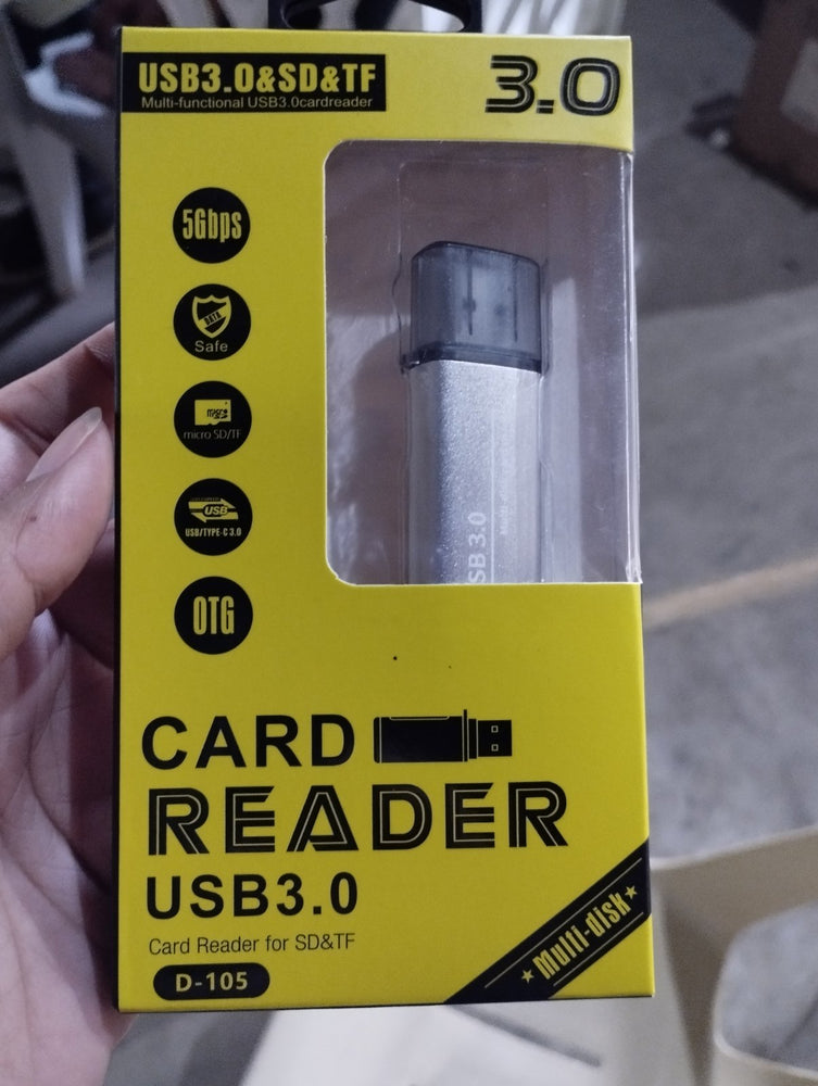 USB D-105 3.0 |SD|TF 5GBPS CARD READER