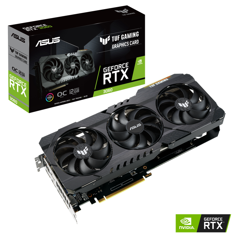 ASUS TUF GAMING GEFORCE RTX 3060 12GB GDDR6 PCI EXPRESS 4.0  GRAPHICS CARD